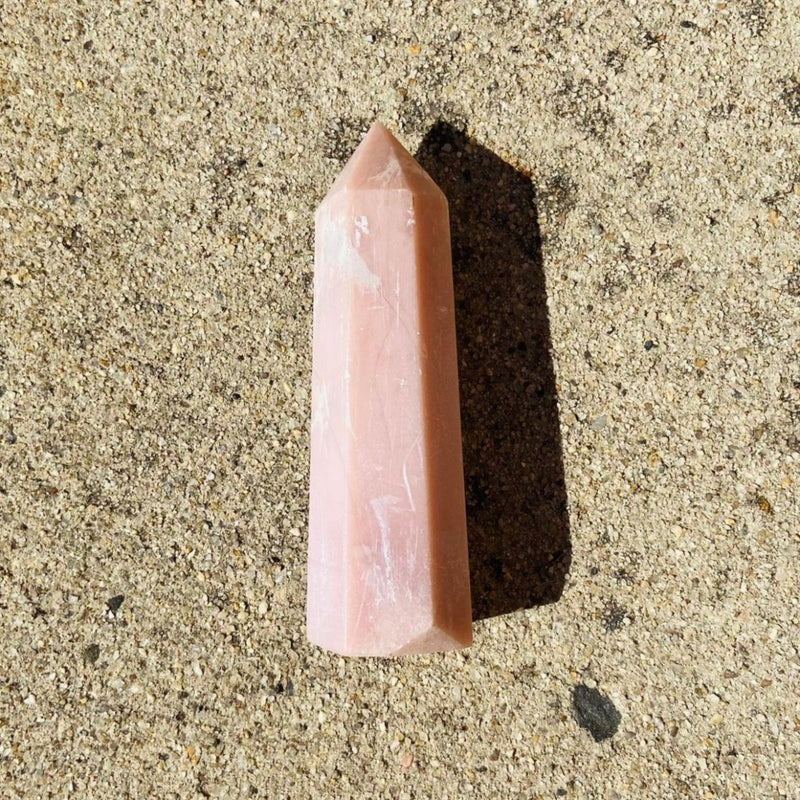 Pink Calcite Crystal Point for Healing & Balance - East Meets West USA