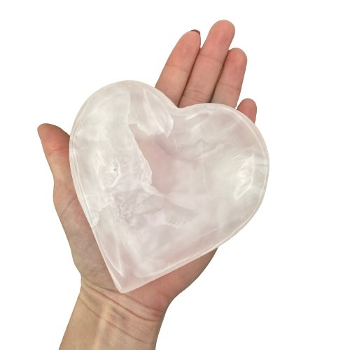 Pink Calcite Heart Bowl