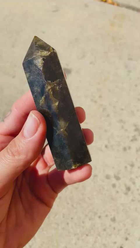 Labradorite Crystal Point for Transformation