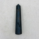 Pyrite with Black Magnetite Obelisk - East Meets West USA
