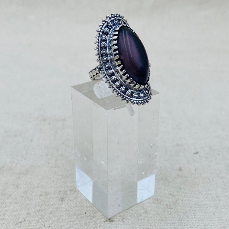 Amethyst Mystic Queen Crystal Ring