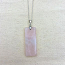 Queen Cut Rose Quartz Necklace