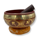 Red Brass Tibetan Singing Bowl