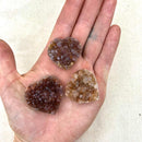 Red Calcite Druzy Heart