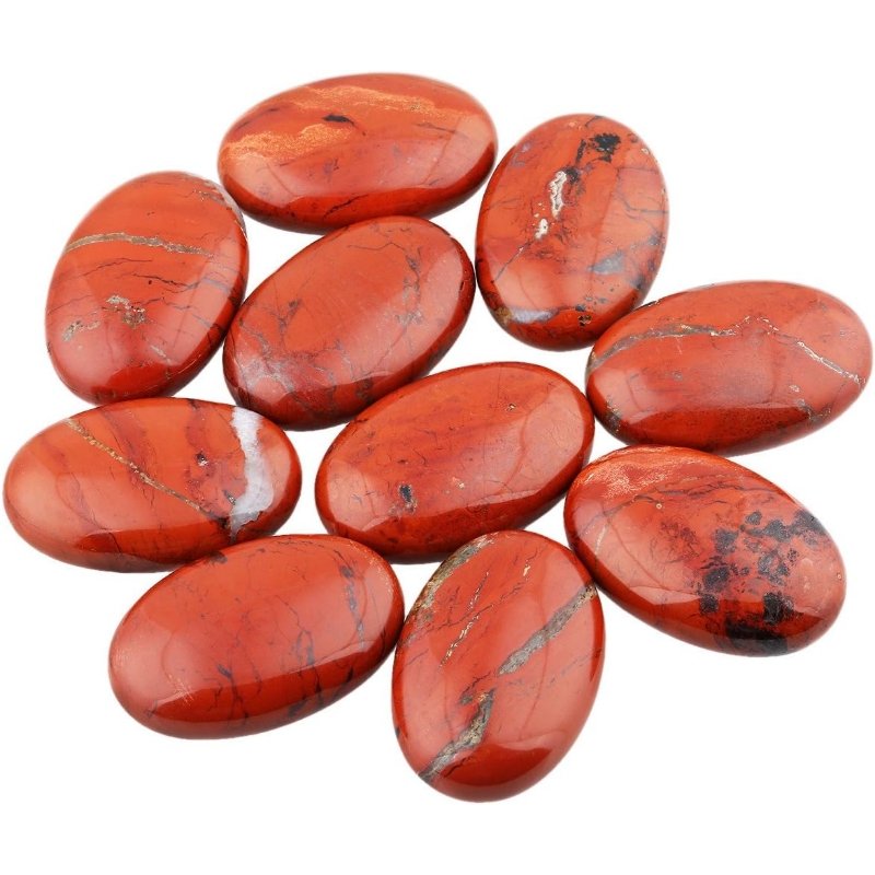 Red Jasper Worry Stone for Endurance