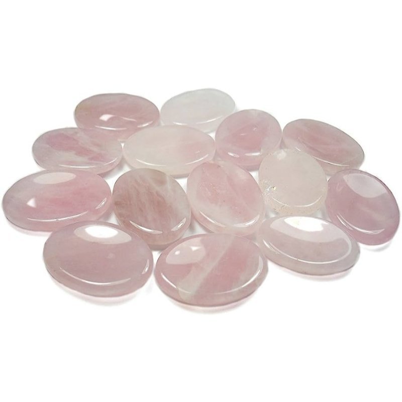 Rose Quartz Worry Stone for Love - East Meets West USA