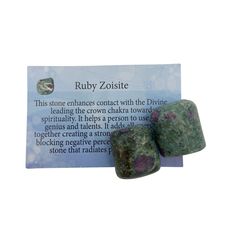 Ruby Zoisite Information Card