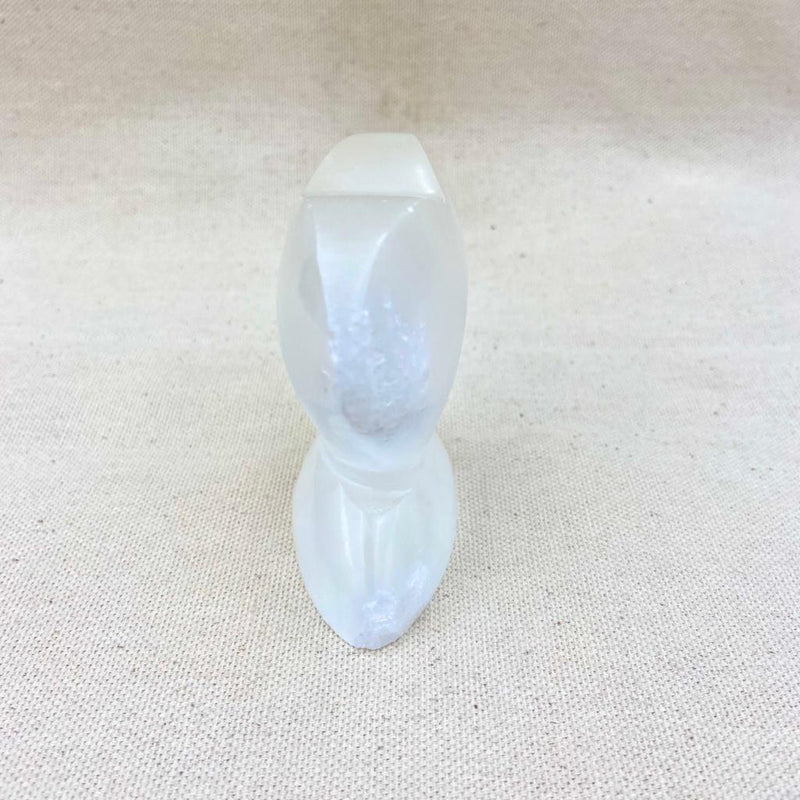 Selenite Heart Statue