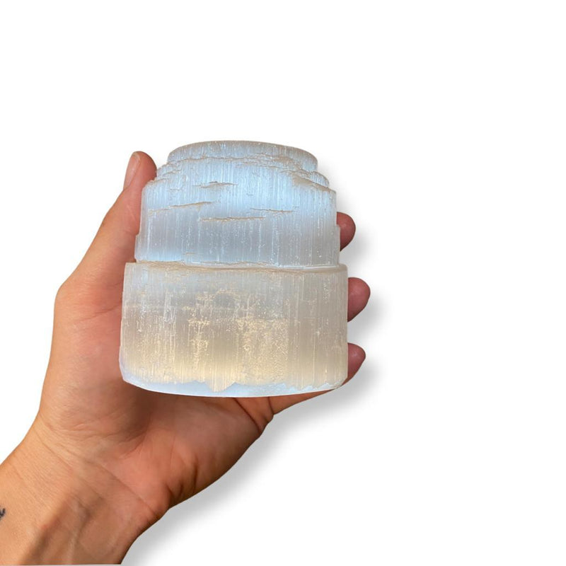 Selenite Iceburg Candle Holder