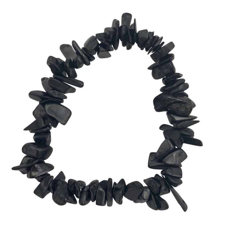 Shungite Crystal Chip Bracelet for EMF Protection - East Meets West USA