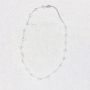 Silver Crystal Chip Necklace - East Meets West USA