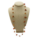 Silver Crystal Chip Necklace - East Meets West USA