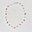 Silver Crystal Chip Necklace - East Meets West USA