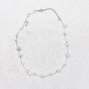 Silver Crystal Chip Necklace - East Meets West USA