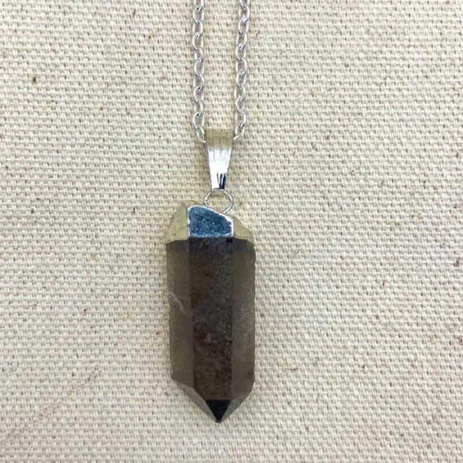 Smoky Quartz Point Necklace