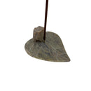 Soapstone Elephant on Leaf Incense Burner