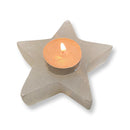 Star Selenite Tea Light Candle Holder