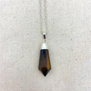 Tiger Eye Capped Pendant Necklace