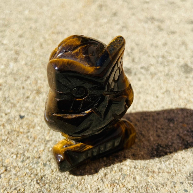 Tiger Eye Crystal Owl - East Meets West USA