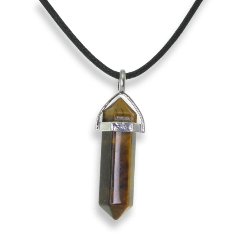 Tiger Eye Point Pendent Necklace - East Meets West USA