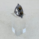 Tiger Eye Shield Crystal Ring - East Meets West USA