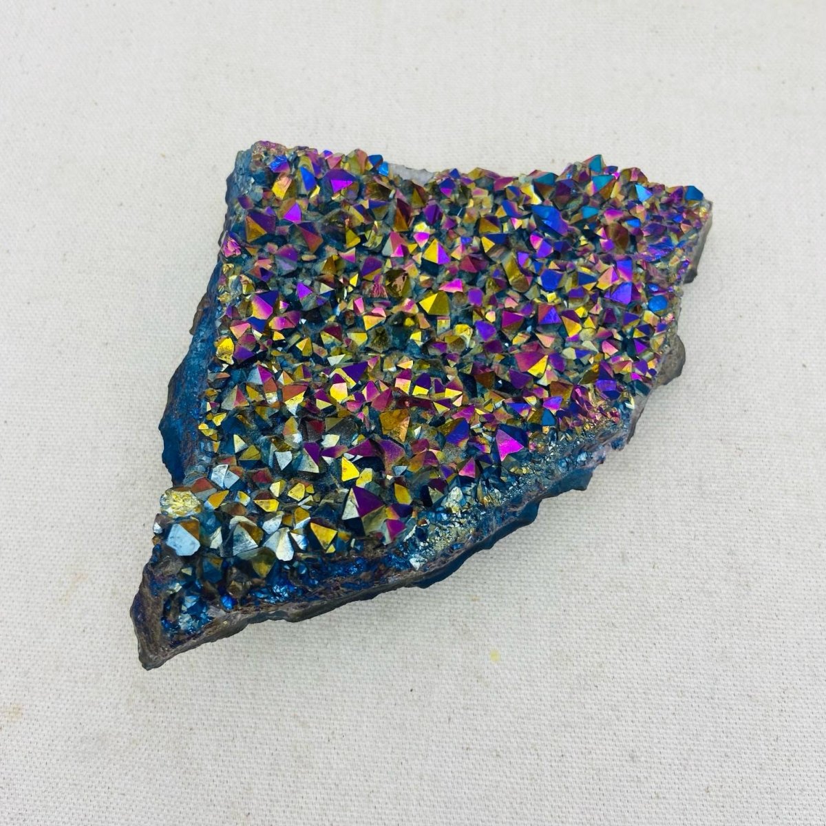 Titanium Aura Quartz Geode