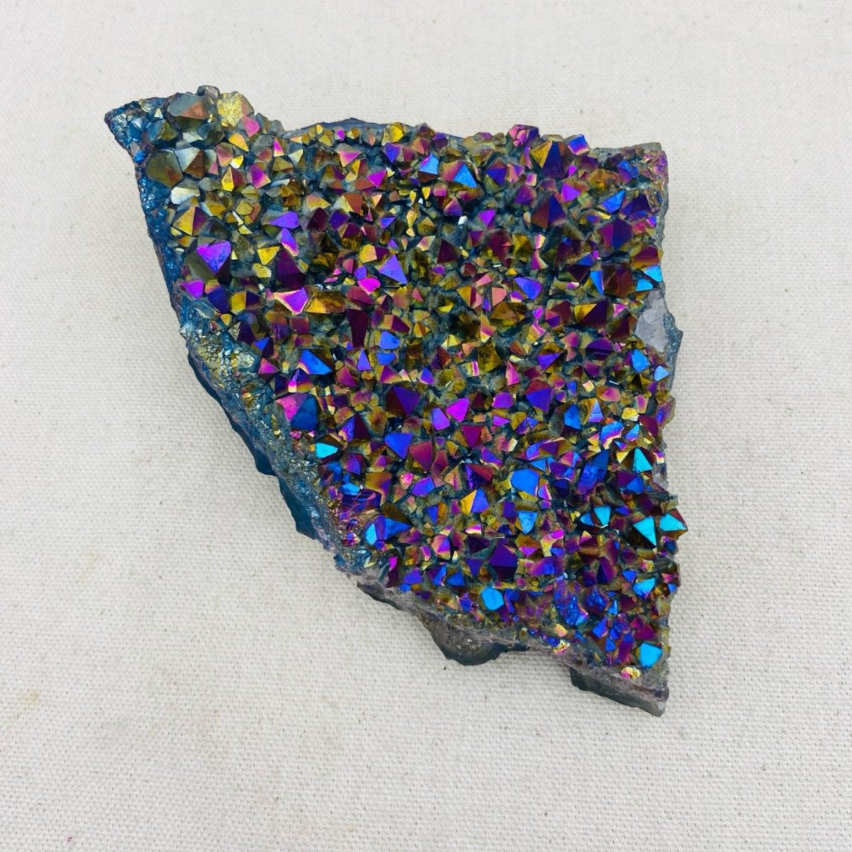 Titanium Aura Quartz Geode