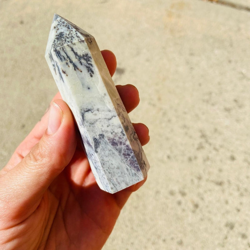 Tree Agate Crystal Point for Comfort - East Meets West USA