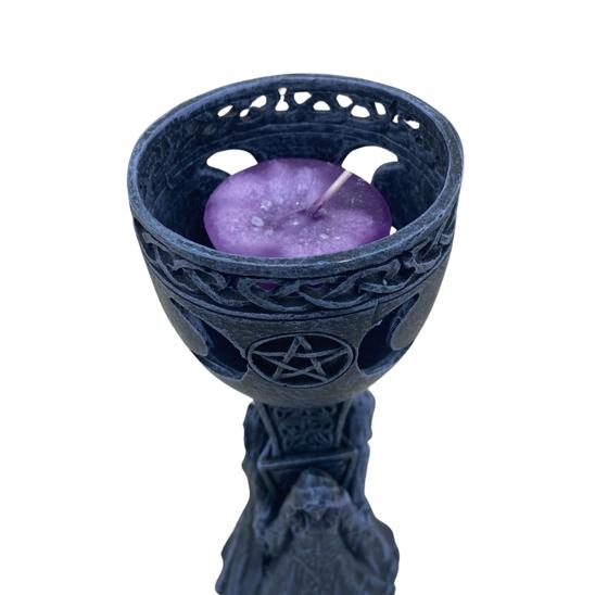 Triple Moon Goddess Candle Holder - East Meets West USA