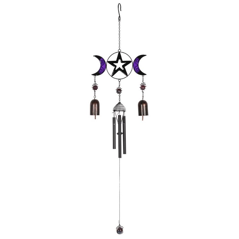 Triple Moon Windchime with Bells