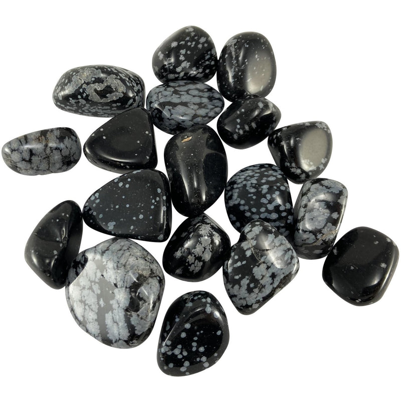 Tumbled Snowflake Obsidian