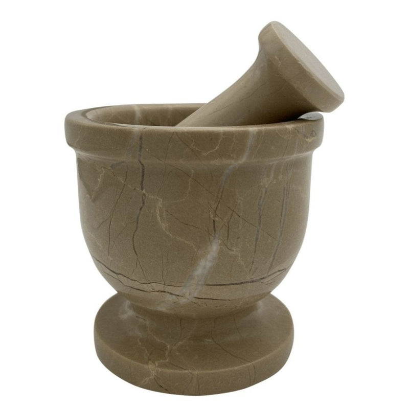 Verona Beige Marble Mortal & Pestle - East Meets West USA