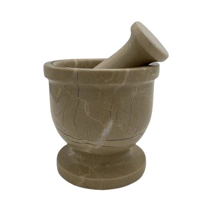 Verona Beige Marble Mortal & Pestle - East Meets West USA