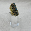 Labradorite Warrior Goddess Crystal Ring