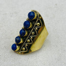 Sodalite Warrior Goddess Crystal Ring