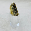 Tiger Eye Warrior Goddess Crystal Ring
