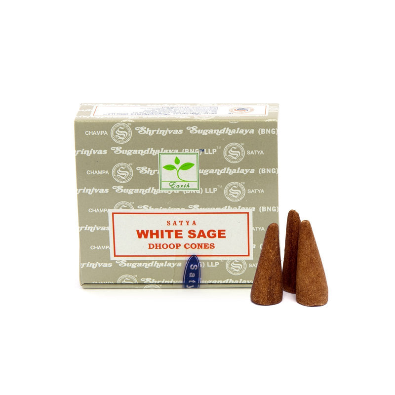 Satya White Sage Dhoop Incense Cones