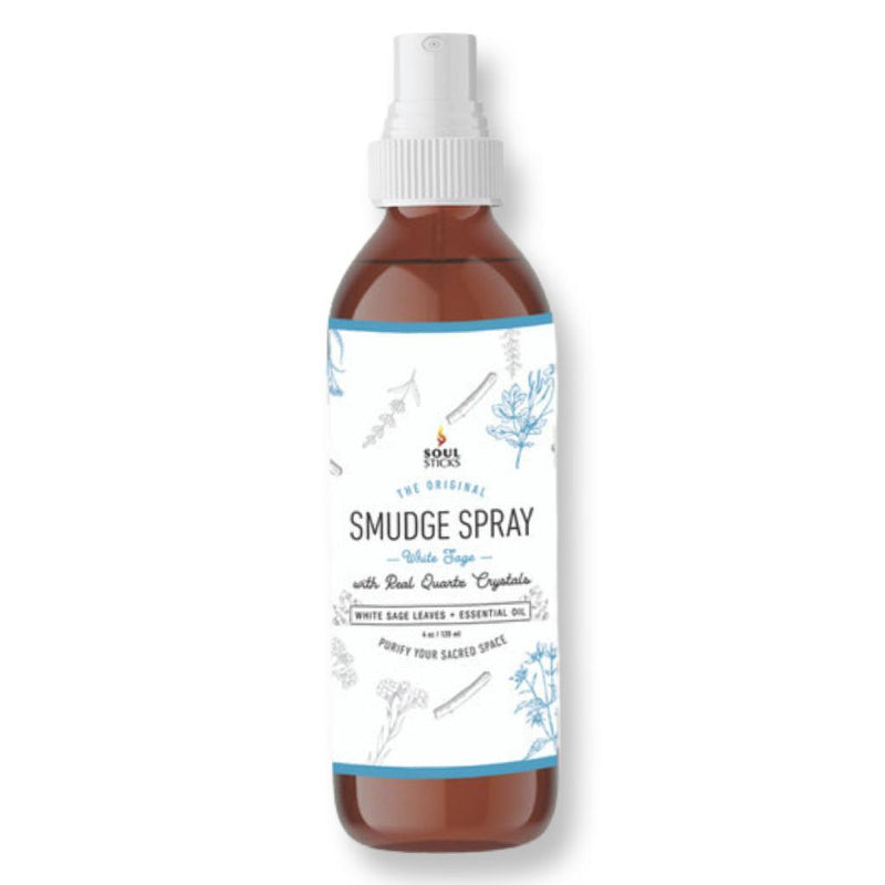 White Sage Smudge Spray w/ Quartz Crystals