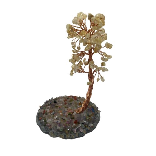 Wire Wrapped Crystal Trees on Agate Base - East Meets West USA