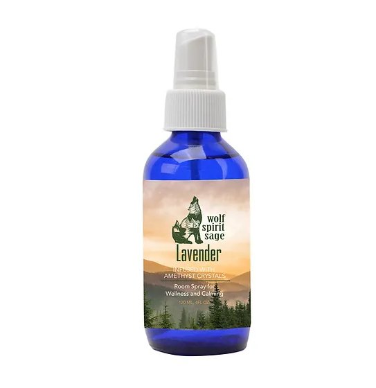 Wolf Spirit Lavender Spray for Wellness & Calming - East Meets West USA