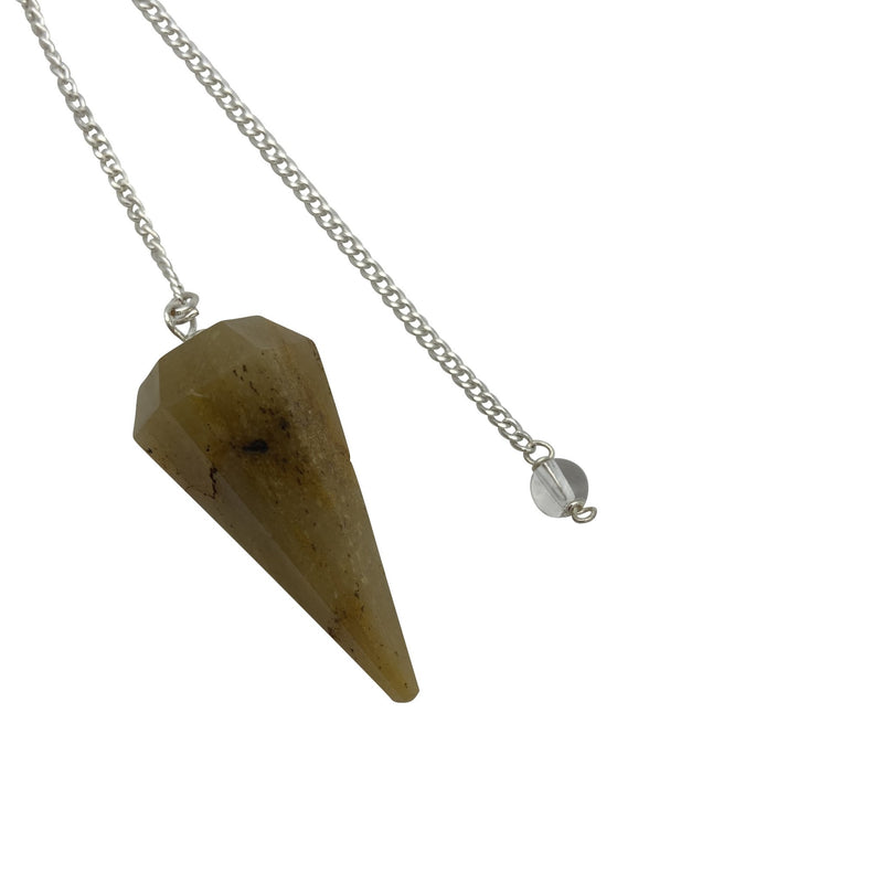 Yellow Jasper Crystal Pendulum