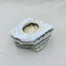 Zebra Calcite Tealight Candle Holder