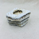 Zebra Calcite Tealight Candle Holder