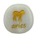 Moonstone Aries Zodiac Worry Stone