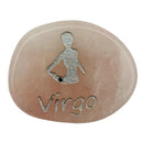  Virgo Zodiac Rose Quartz Worry Stone