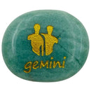 Green Aventurine Gemini Zodiac Worry Stone