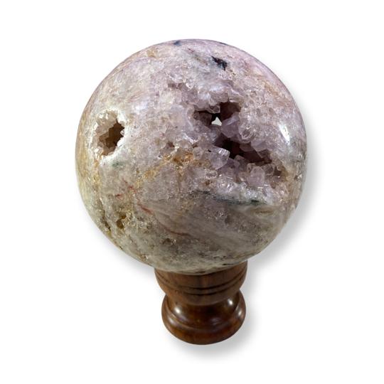 1200g Open Face Pink Amethyst Sphere - East Meets West USA