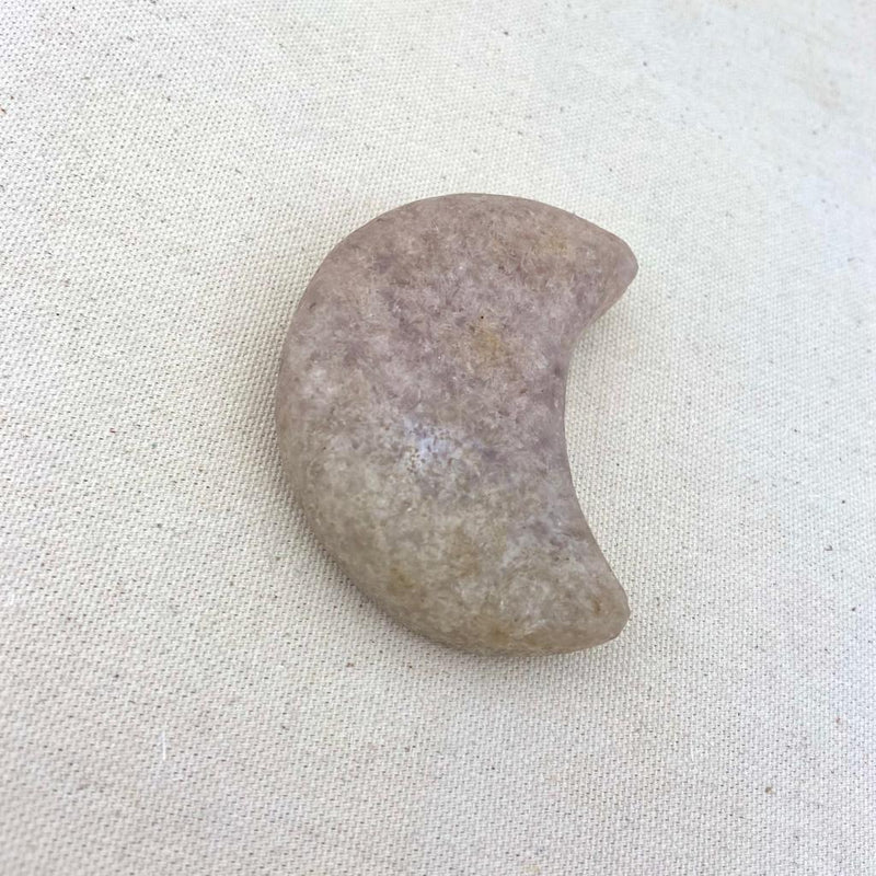 142g Pink Amethyst Crescent Moon - East Meets West USA