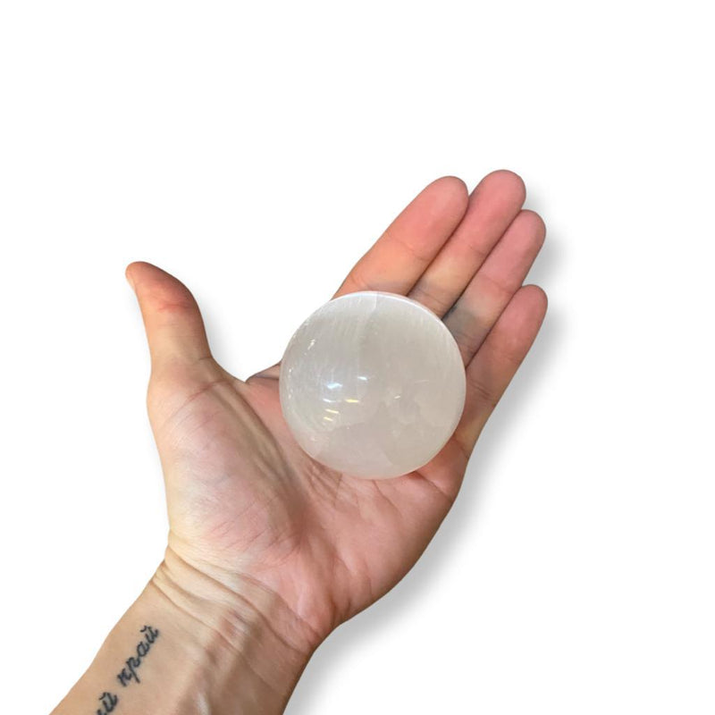 2" Selenite Sphere - need count - East Meets West USA