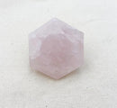 205g Faceted Rose Quartz "Diamond" Cut - East Meets West USA